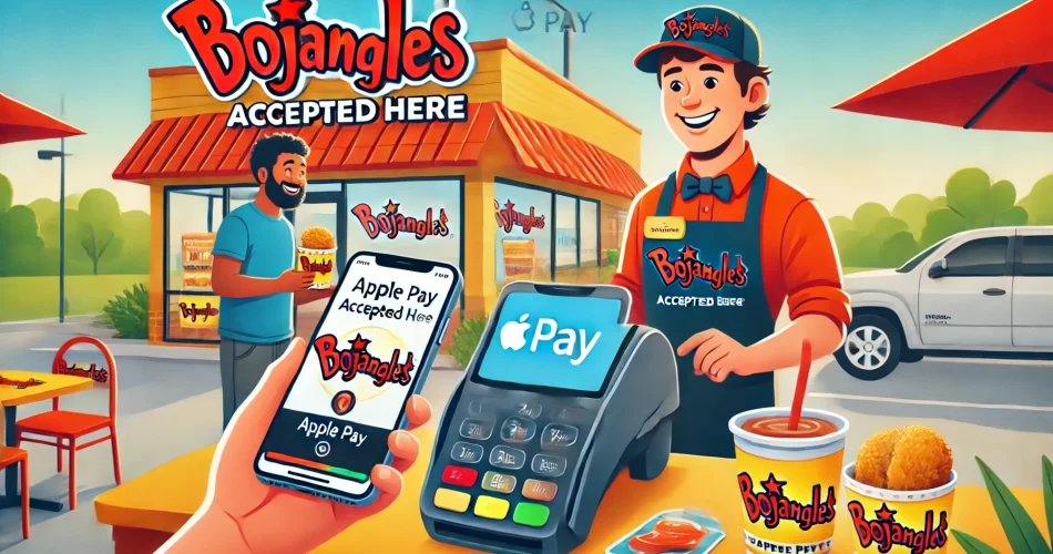 Bojangles logo with text 'Does Bojangles take Apple Pay?' SEO optimized image